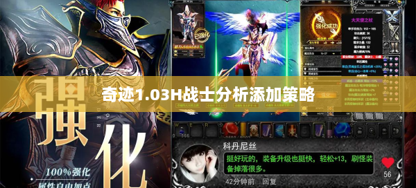 奇迹1.03H战士分析添加策略  第3张
